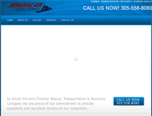 Tablet Screenshot of americantowingservice.net